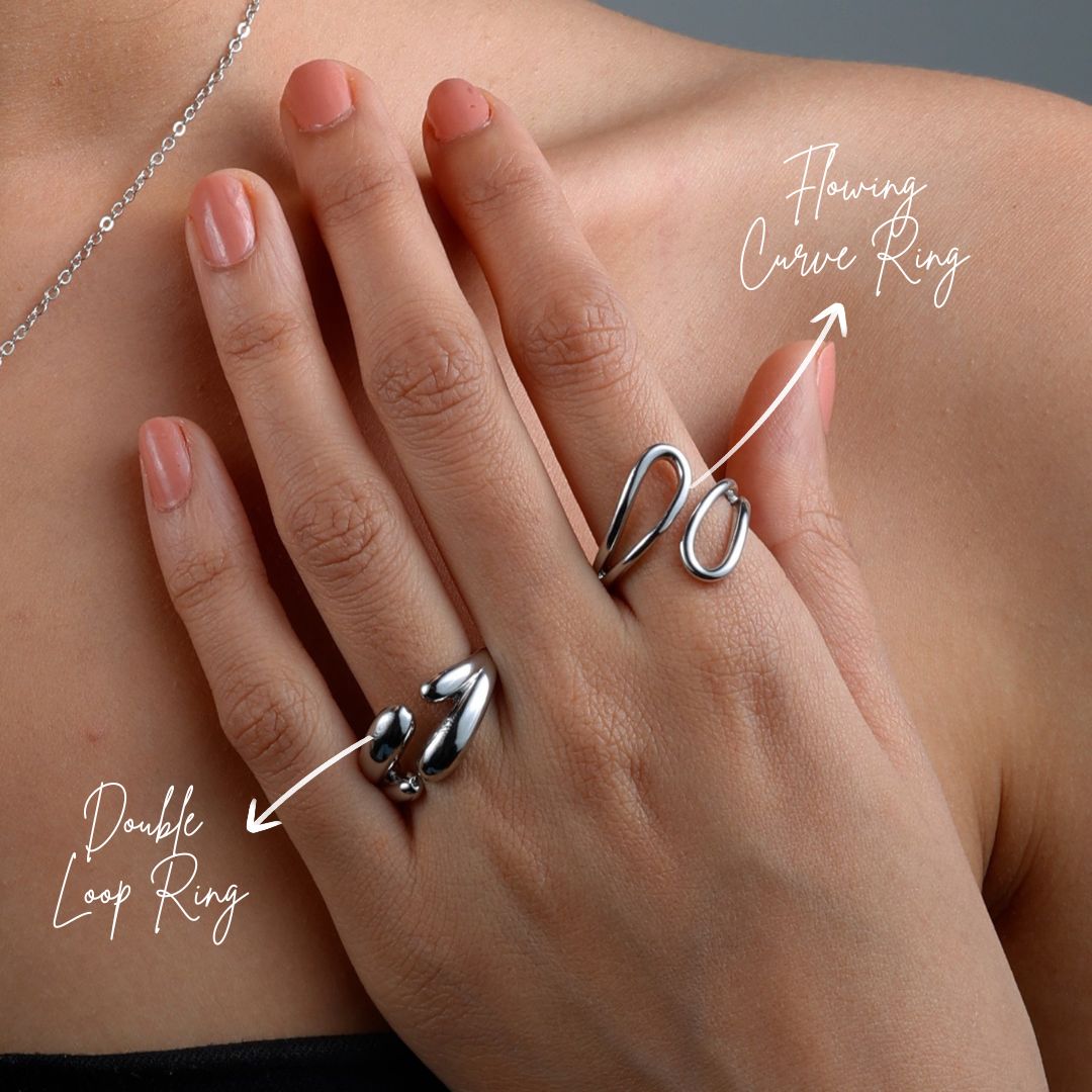 Flowing Curve Ring