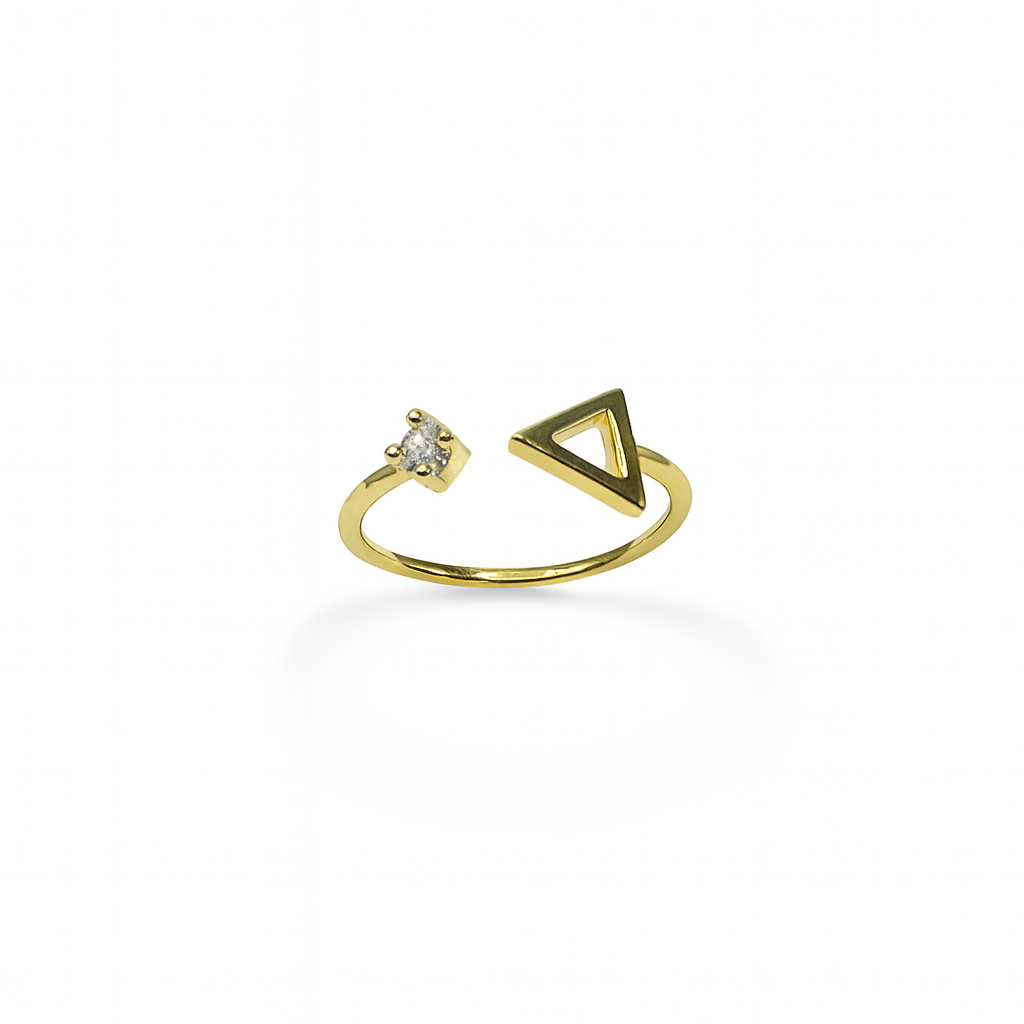 Triangular Elegance Ring