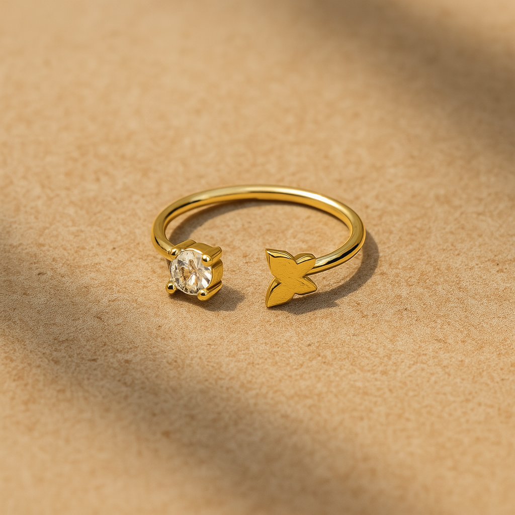 Luminous Butterfly Ring