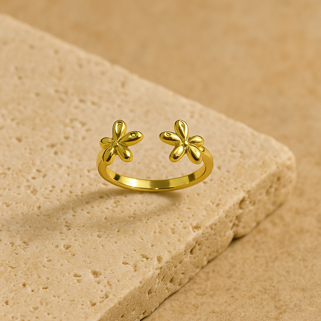 Twin Flora Ring