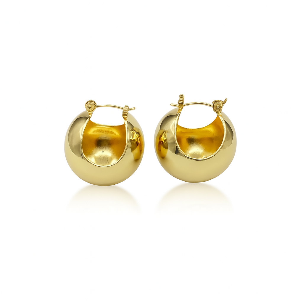 Golden Sphere Earrings
