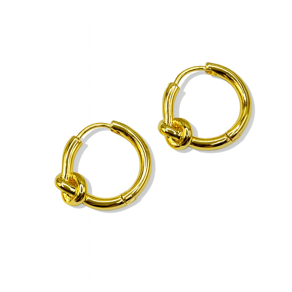 Knotted Hoop Earrings
