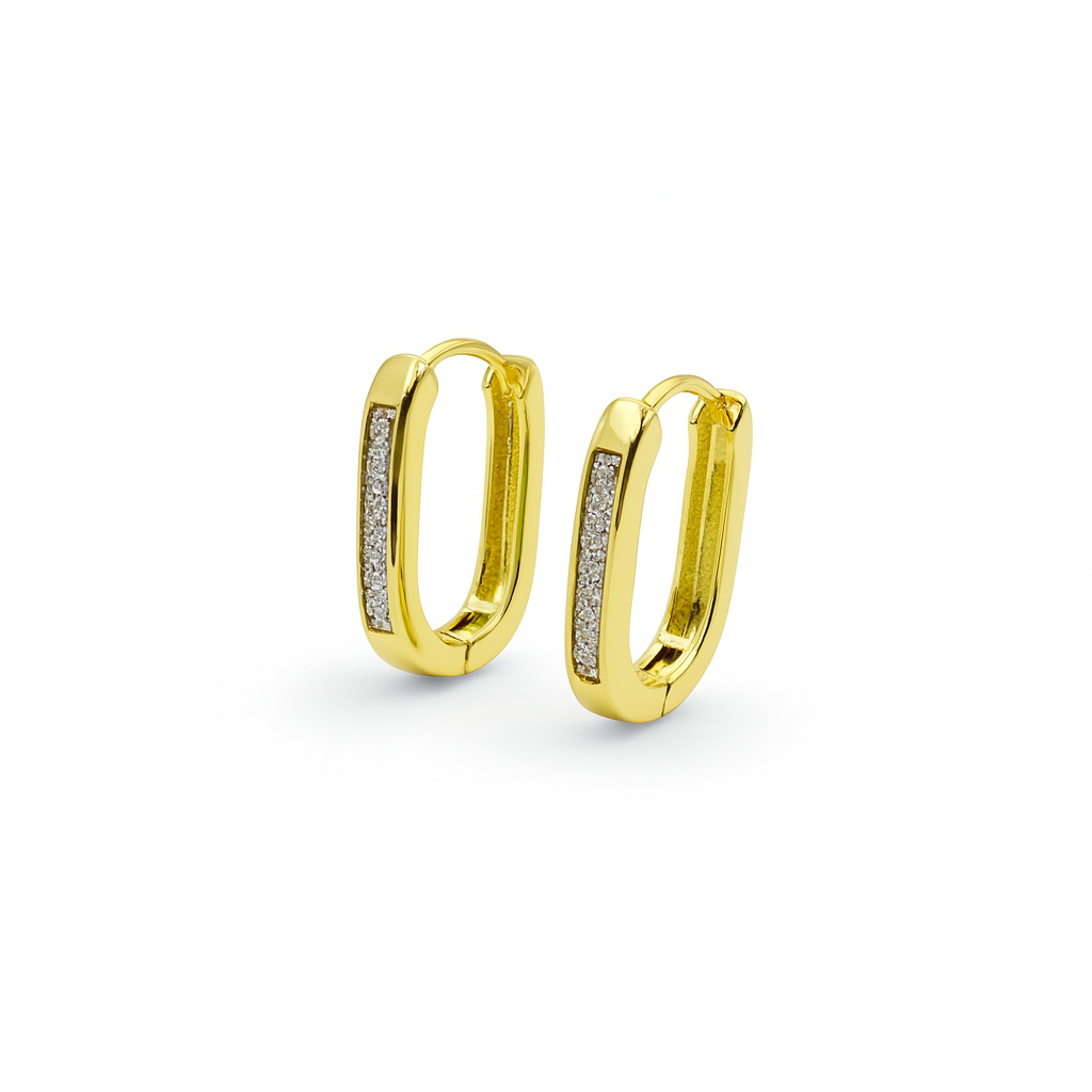 Shimmer Arc Hoops