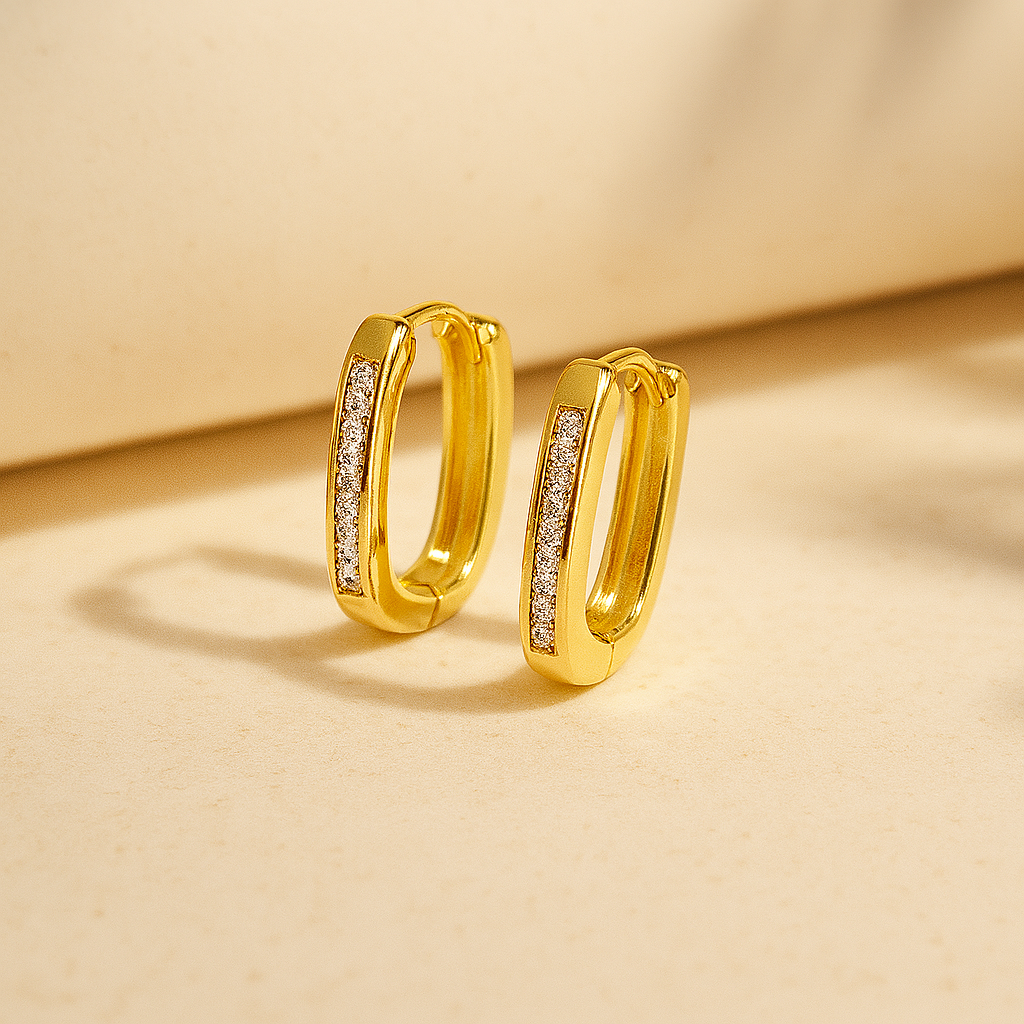 Shimmer Arc Hoops