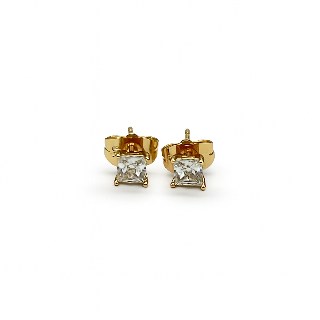 Square Crystal Studs