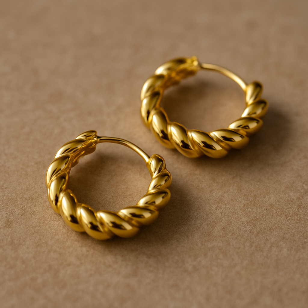 Twisted Hoop Earrings