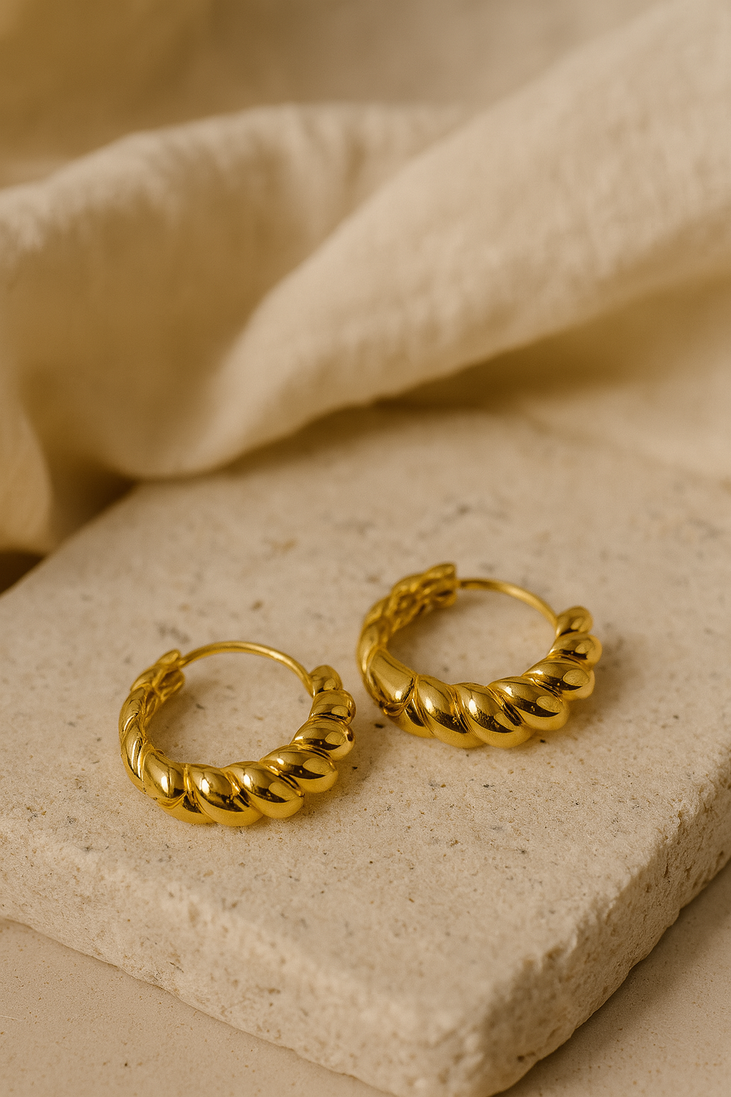 Twisted Hoop Earrings