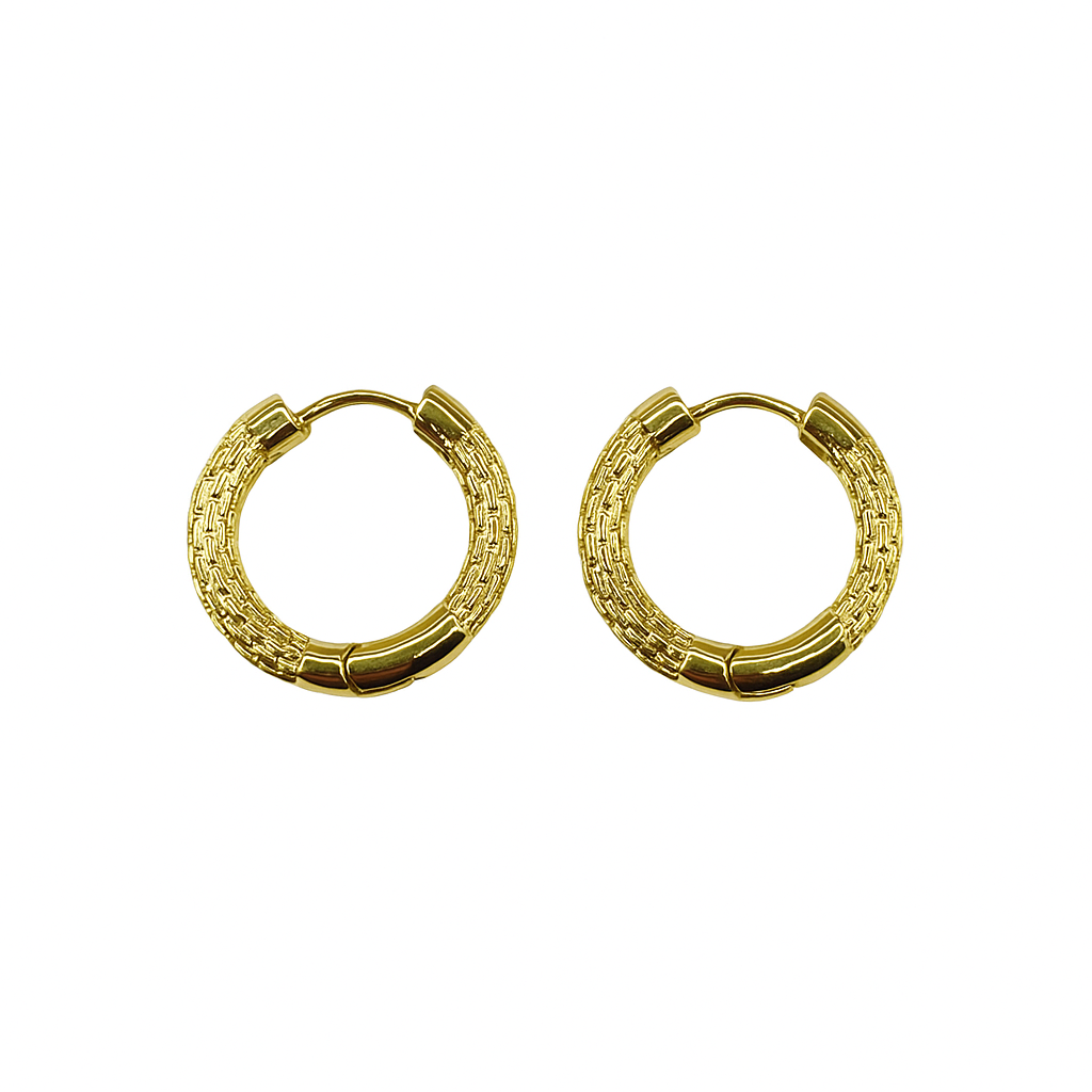 Wicker Hoop Earrings