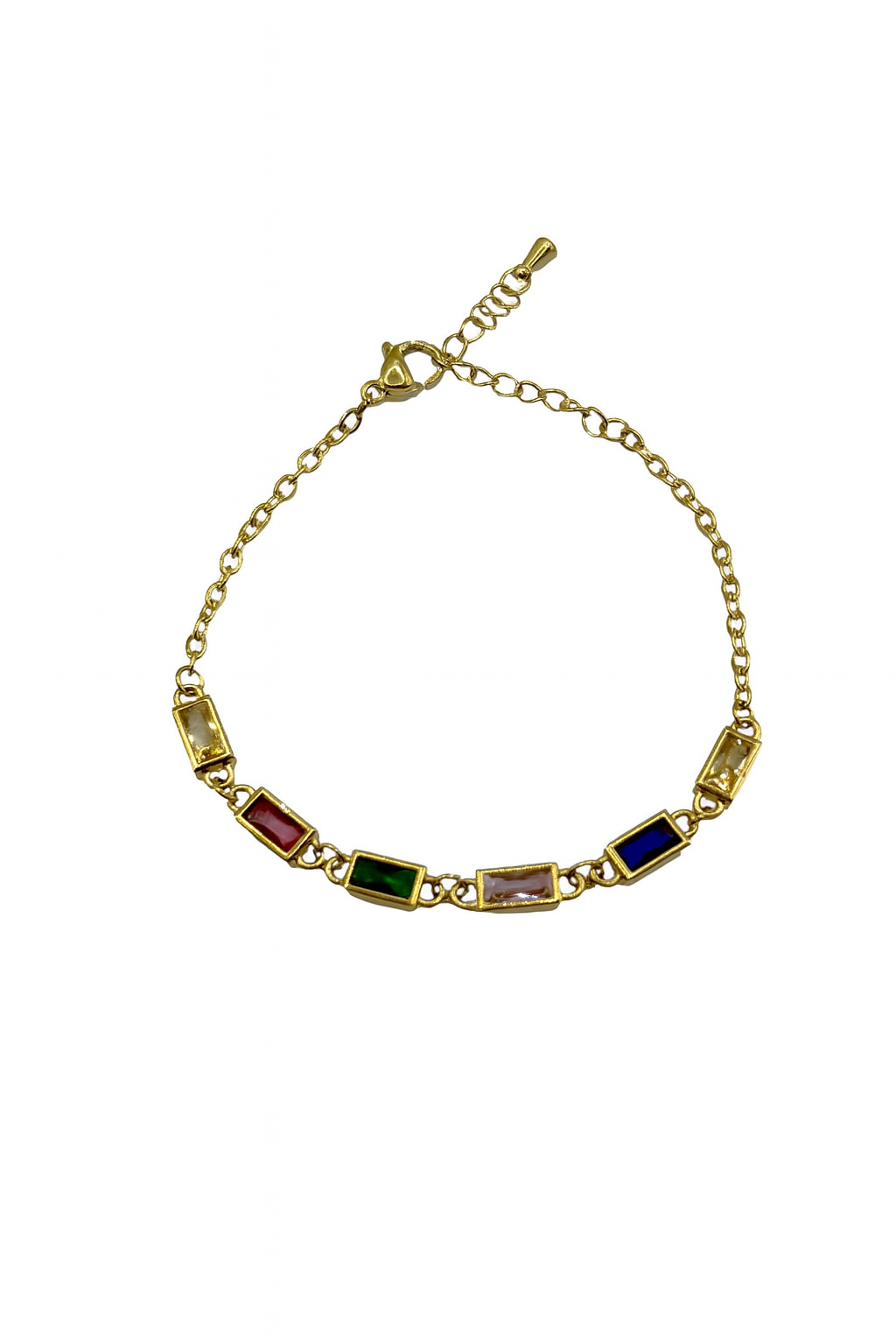 Multi-Colored Stone Bracelet