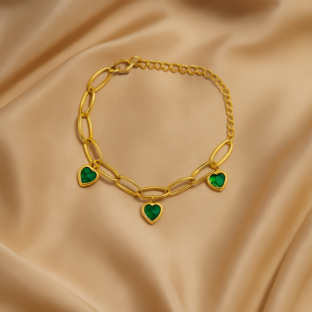 Heart Charm Bracelet