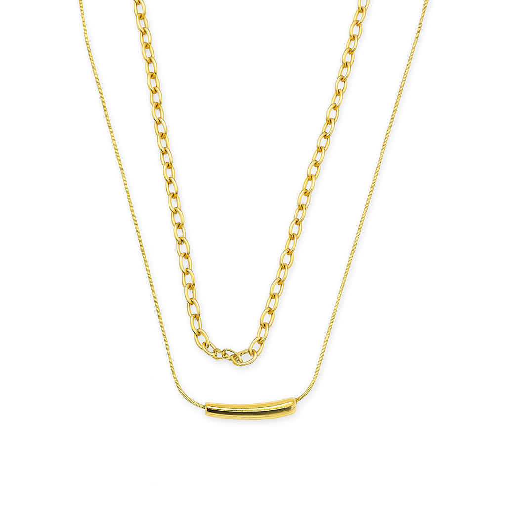 Layered Bar Necklace