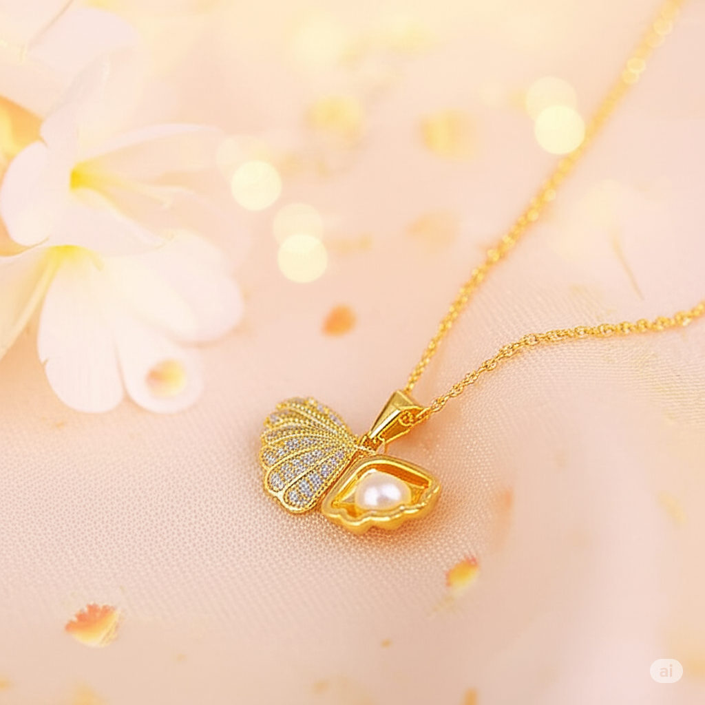 Crystal Shell Necklace