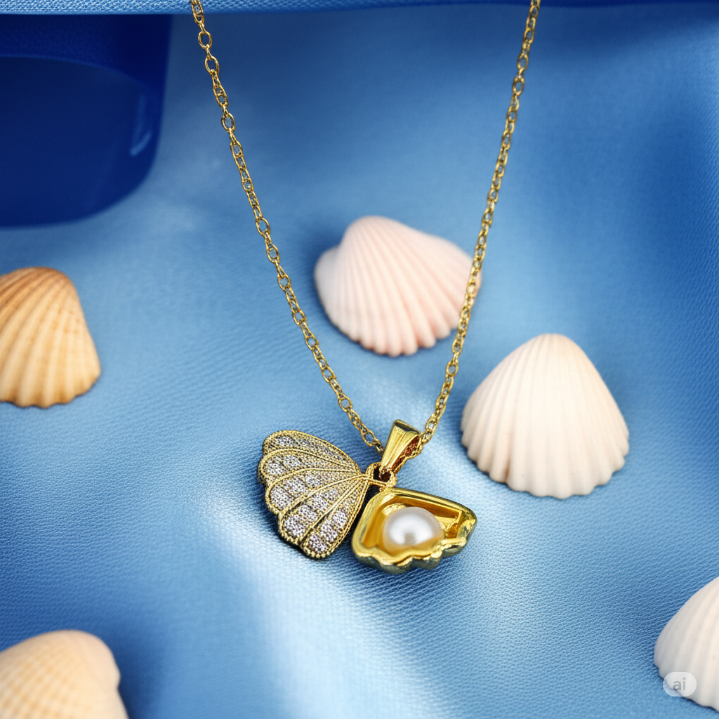 Crystal Shell Necklace