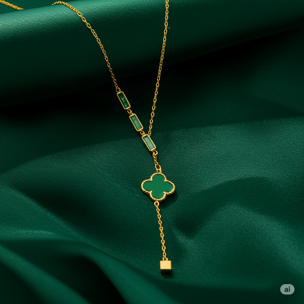 Green Clover Necklace