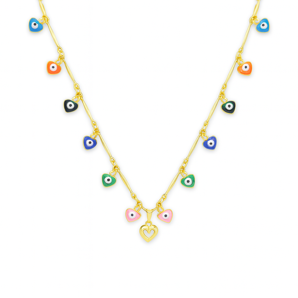 Colorful Evil Eye Necklace