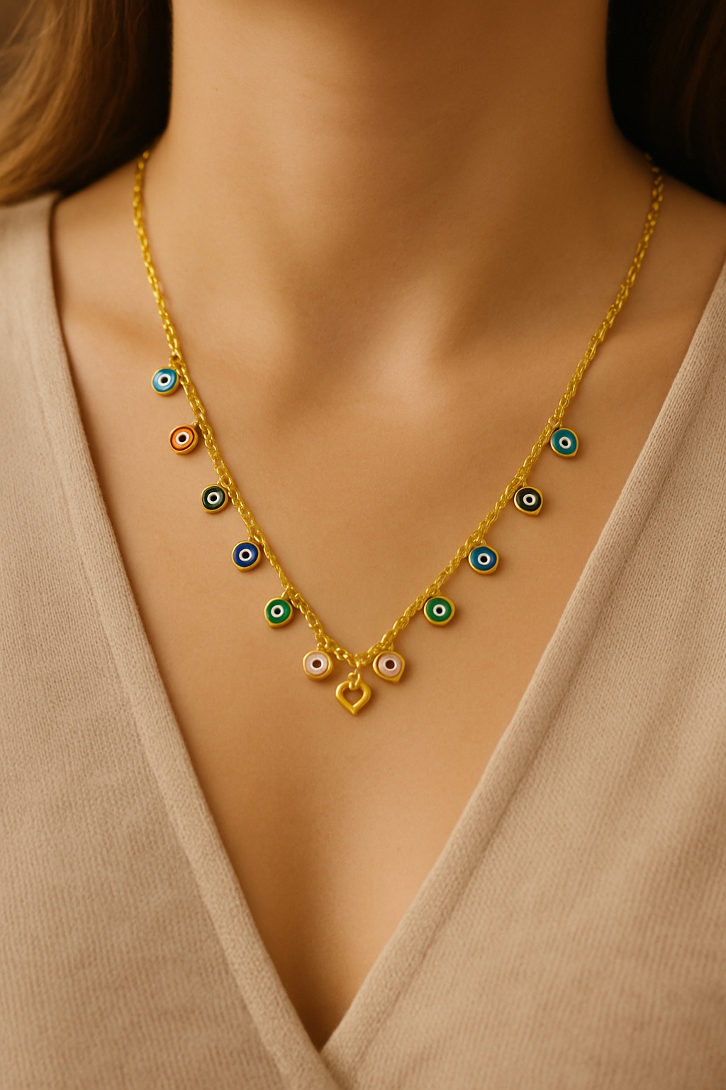 Colorful Evil Eye Necklace