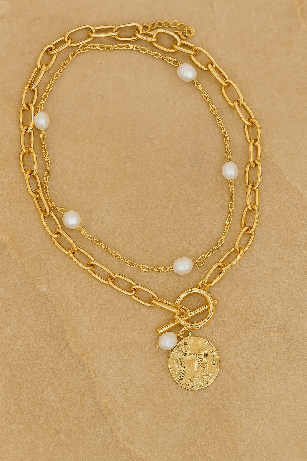 Layered Pearl Necklace