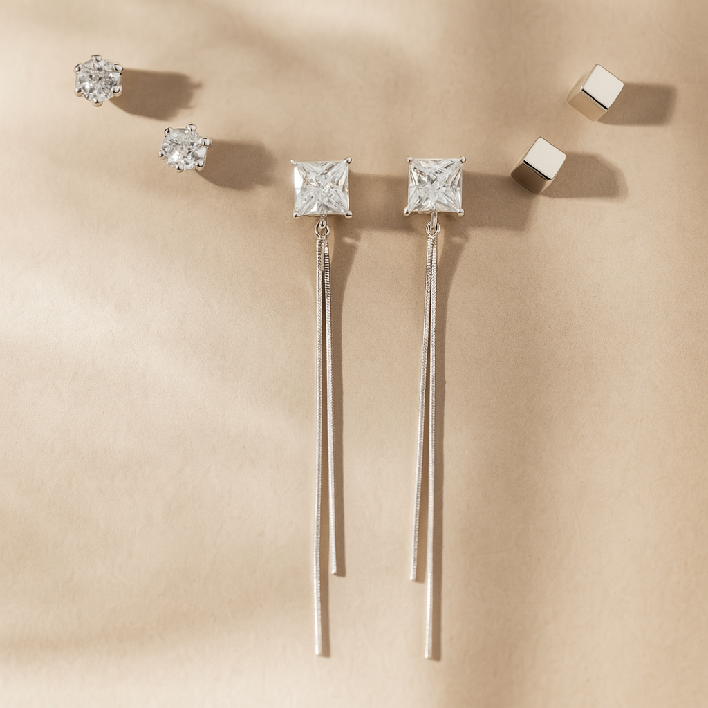 Sparkling Earrings Set