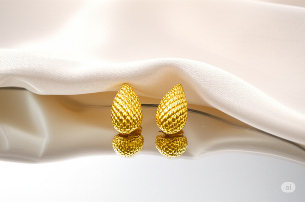 Textured Drop Earrings