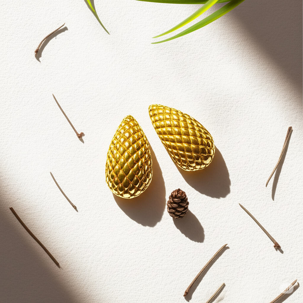 Textured Drop Earrings