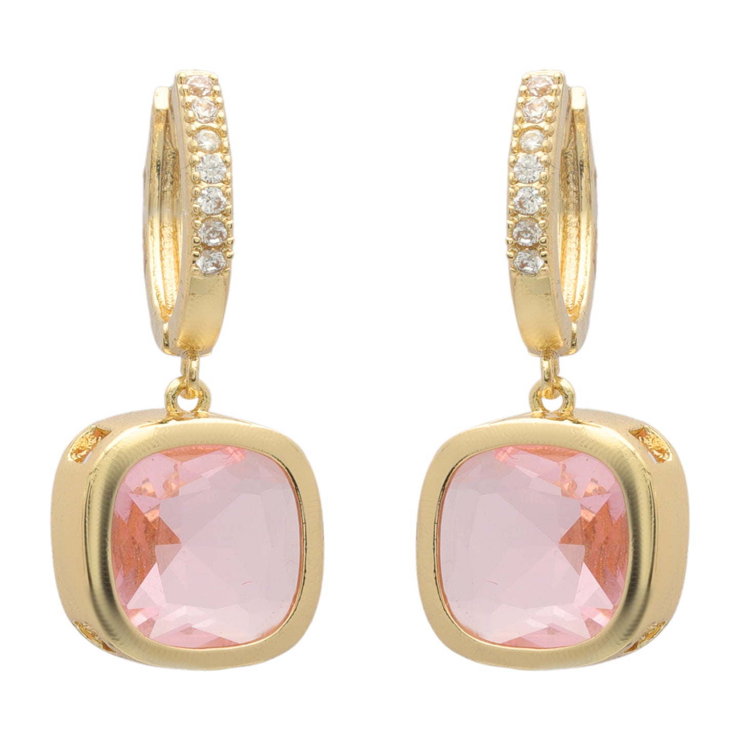 Pink Hoop Earrings