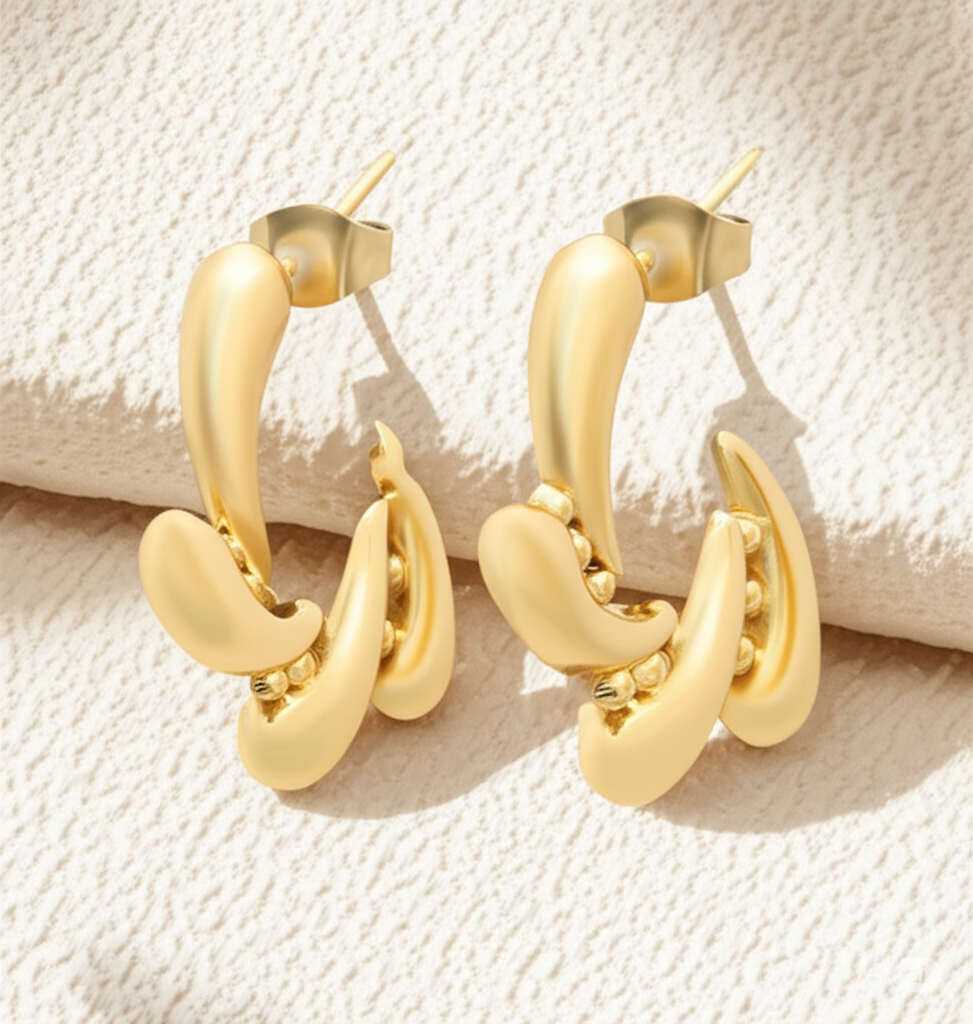 Ornate Hoop Earrings