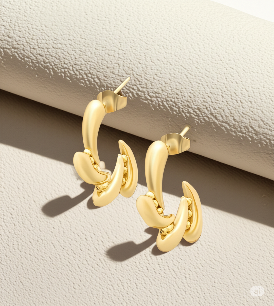 Ornate Hoop Earrings