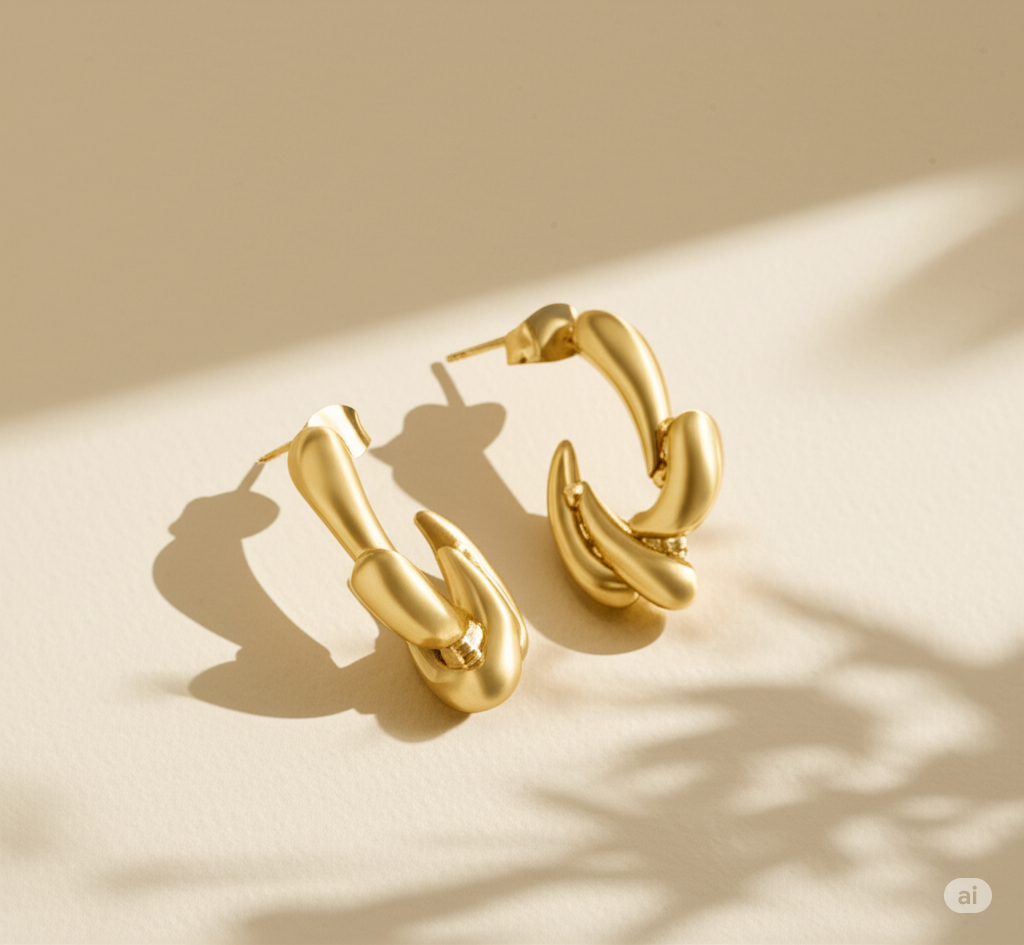 Ornate Hoop Earrings