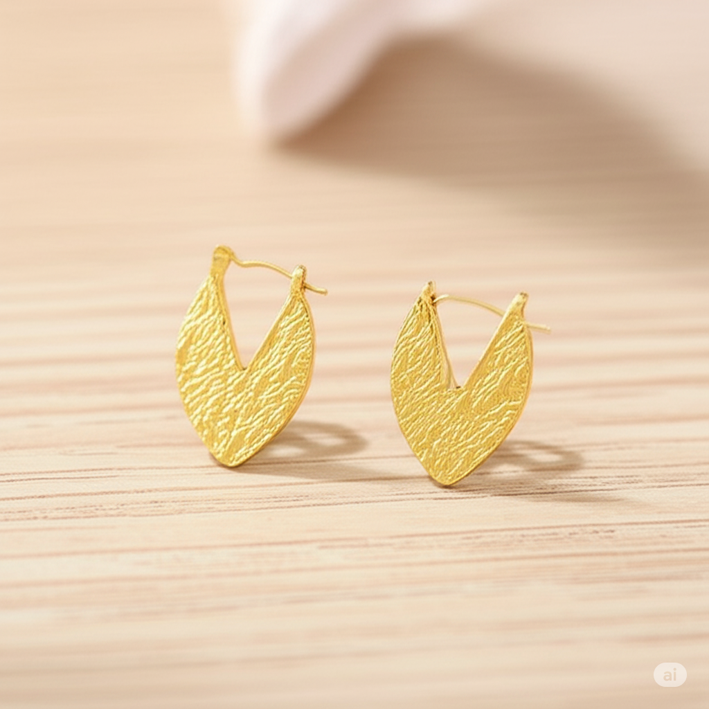 Gold Leaf Earrings