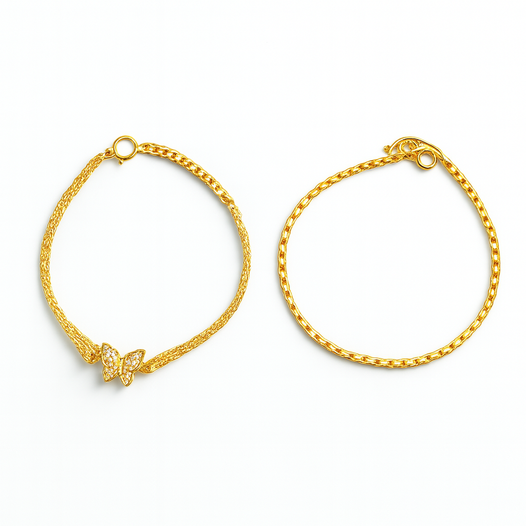 Gold Butterfly Anklet