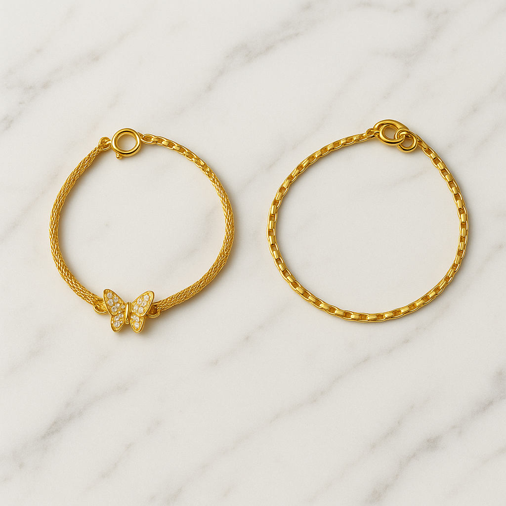 Gold Butterfly Anklet