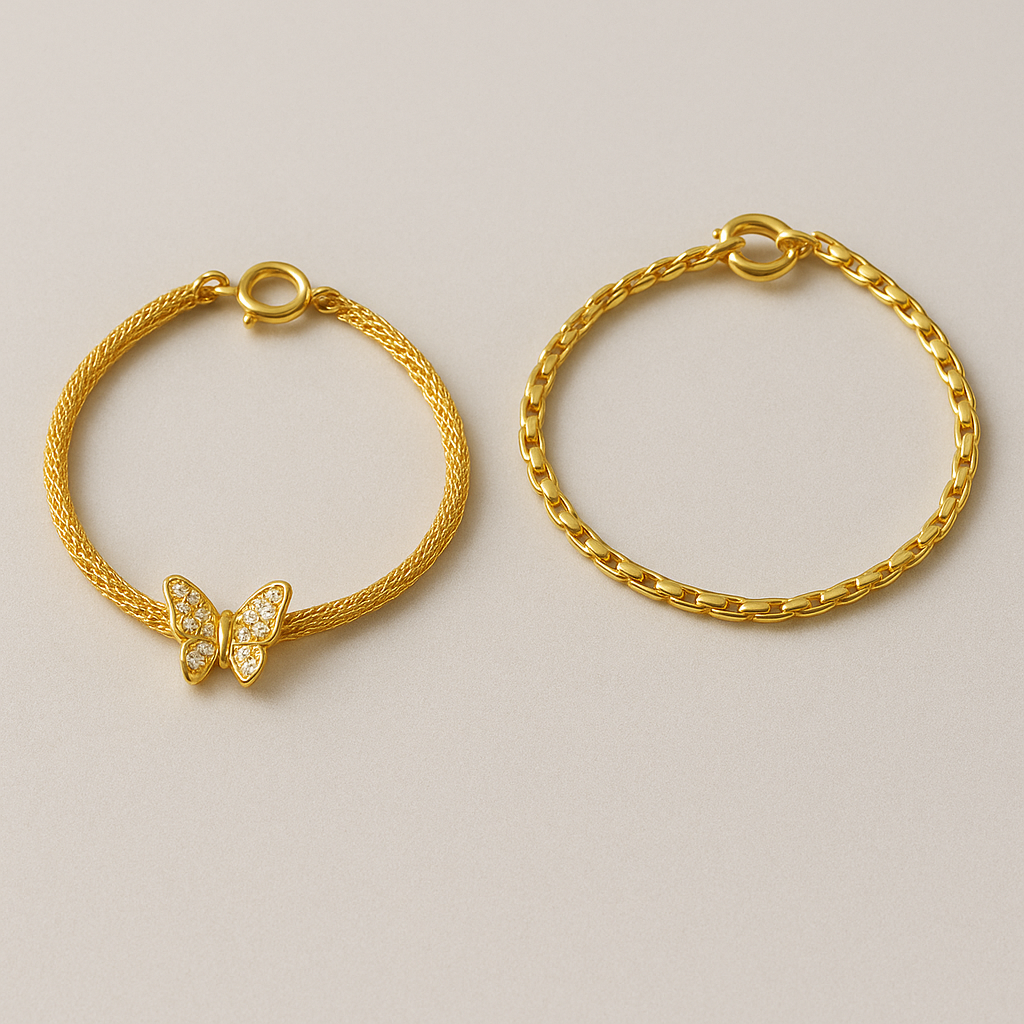 Gold Butterfly Anklet