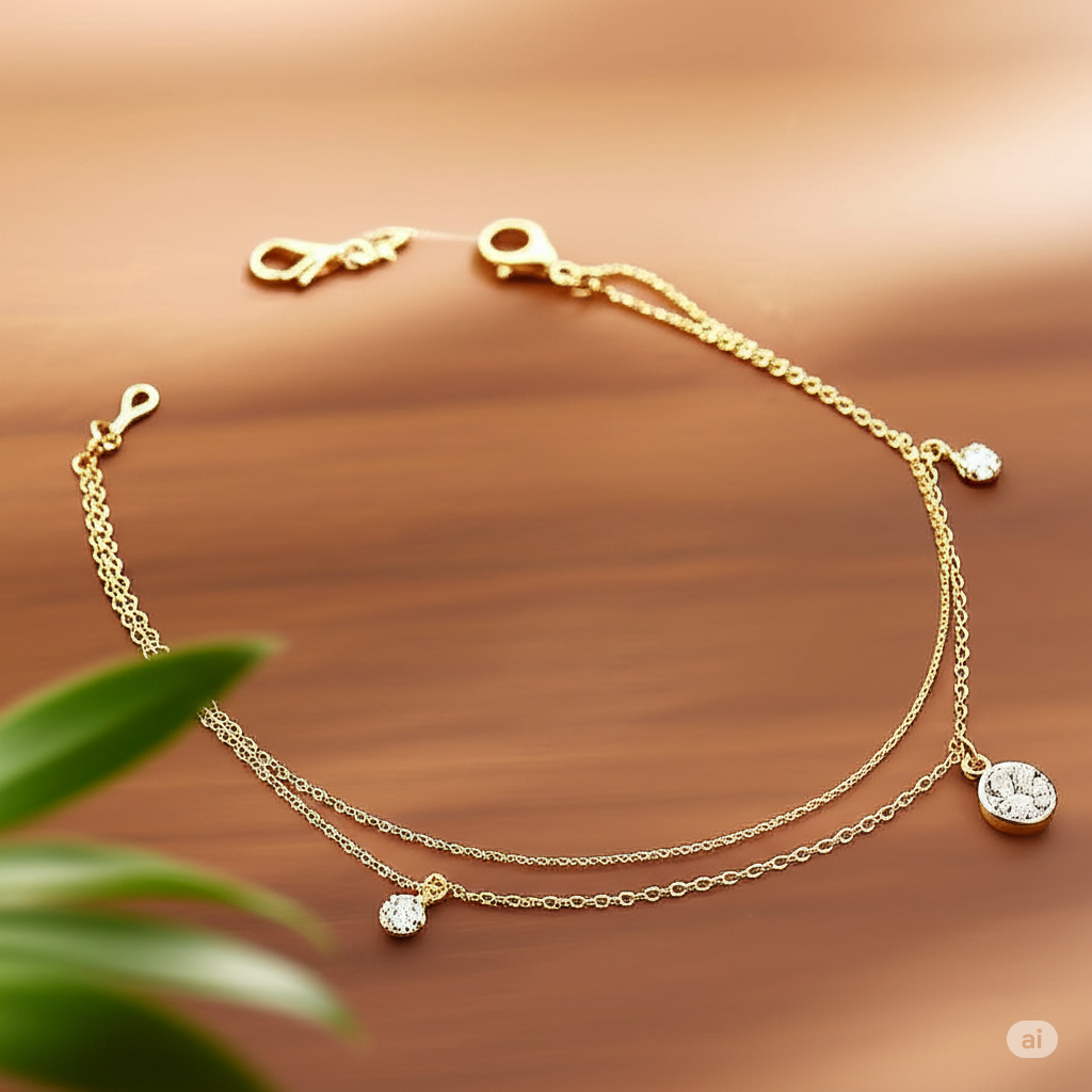 Dainty Layered Anklet