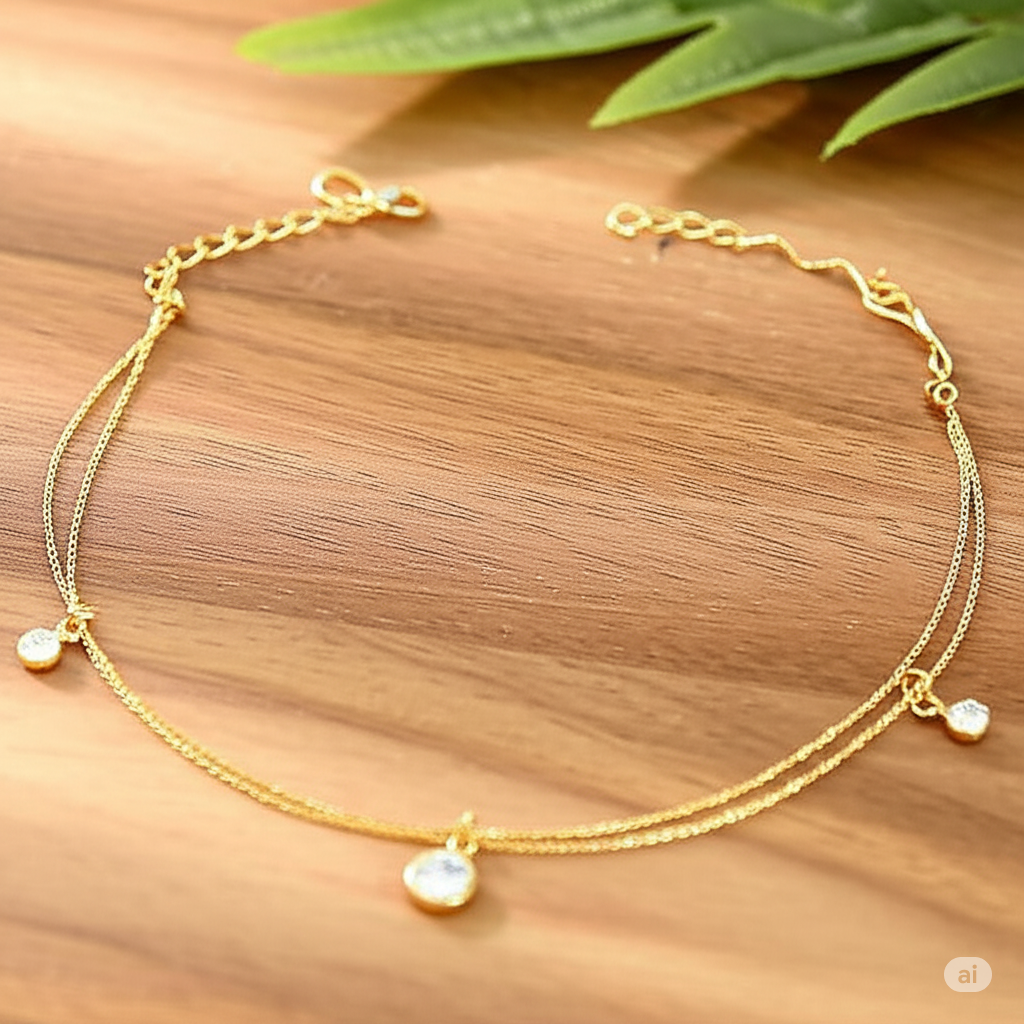 Dainty Layered Anklet