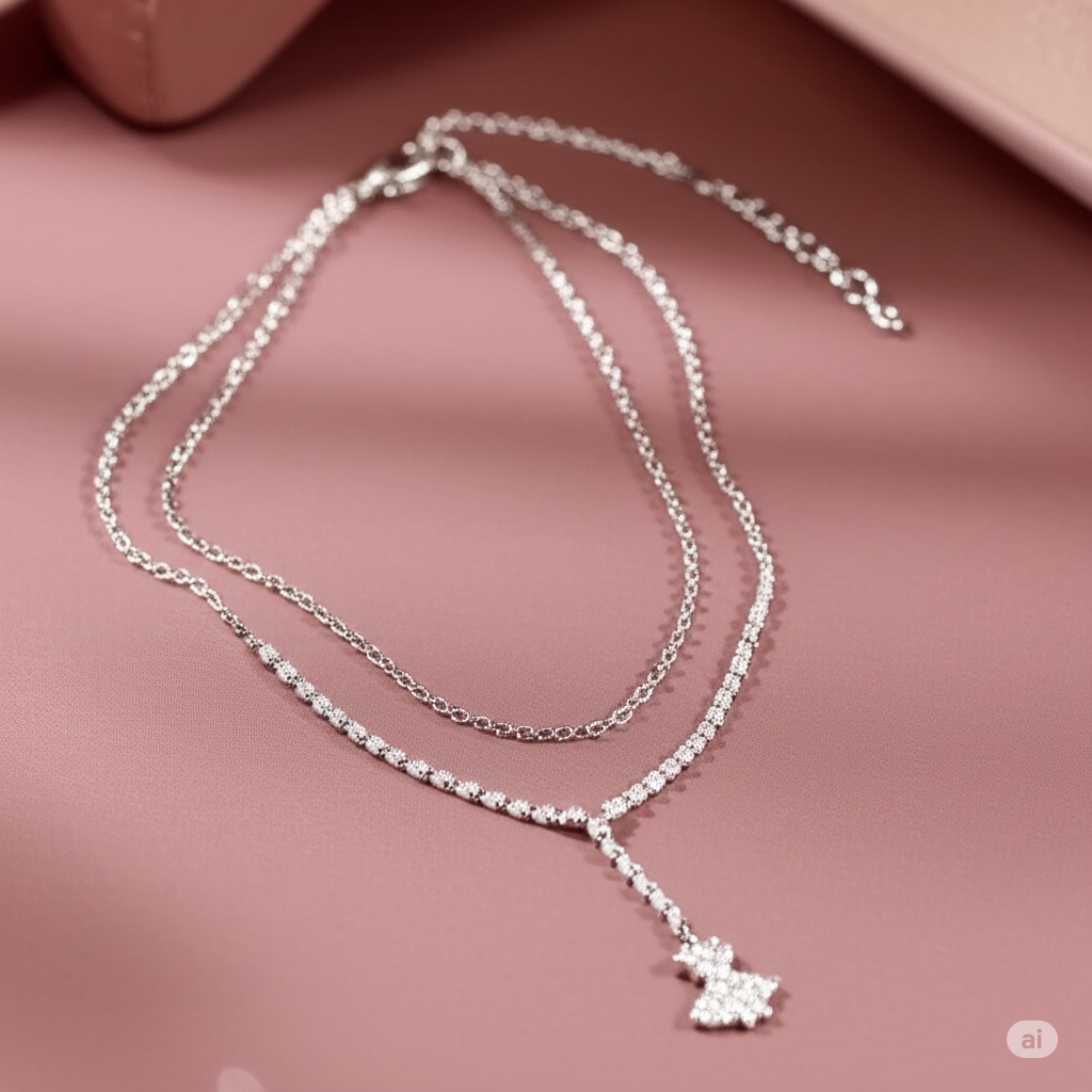 Crystal Butterfly Anklet