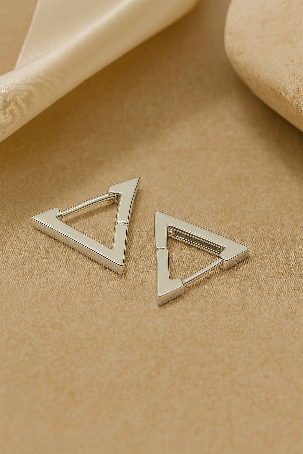 Triangular Drop Earrings