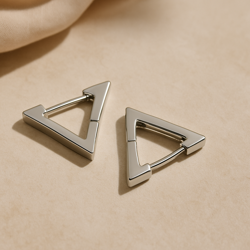 Triangular Drop Earrings