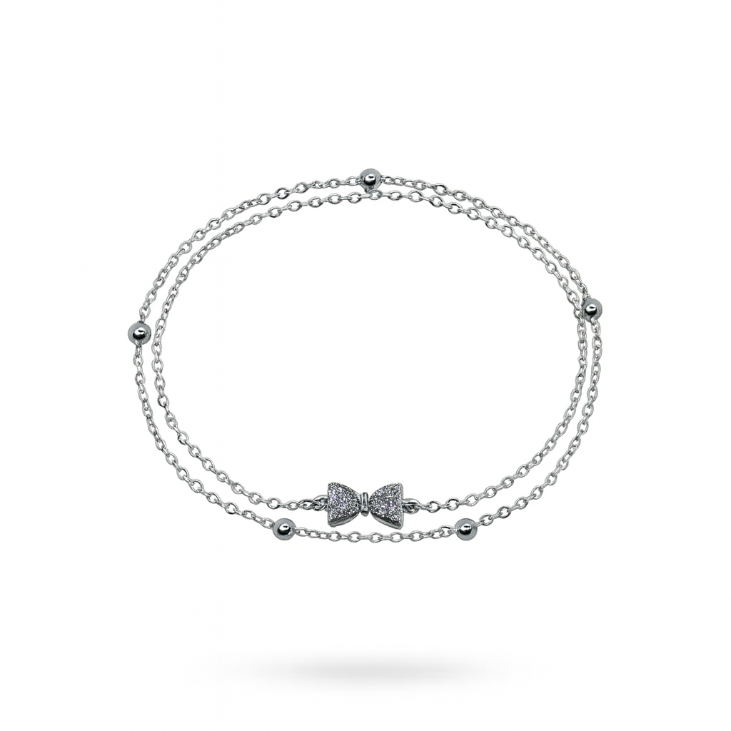 Sparkling Bow Bracelet