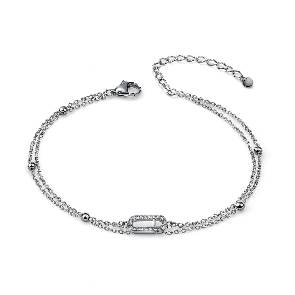 Sparkling Oval Bracelet