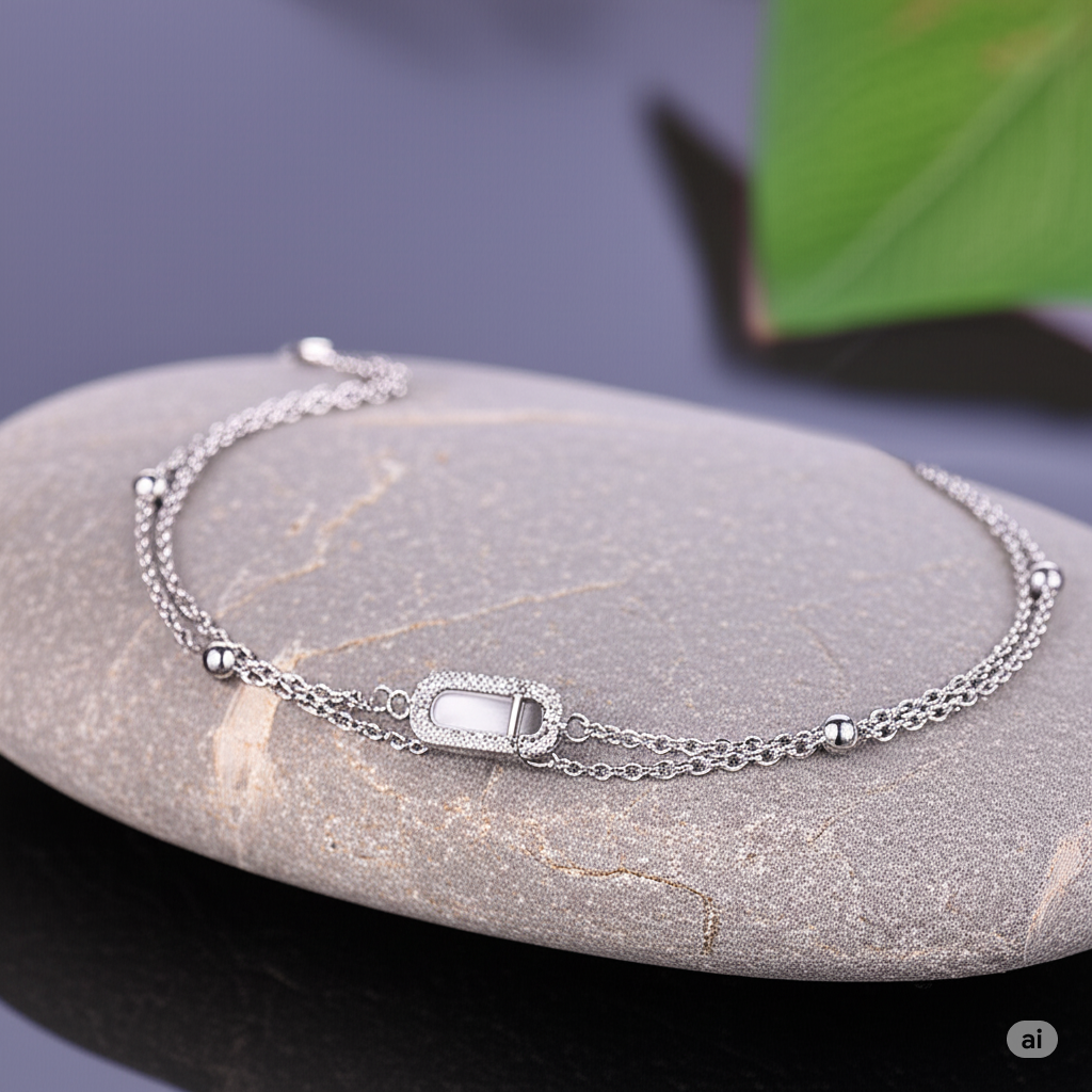 Sparkling Oval Bracelet