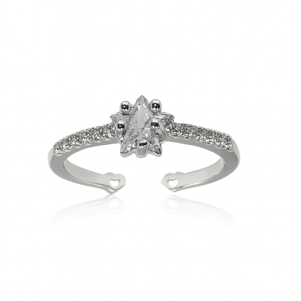 Petite Pave Oval Ring
