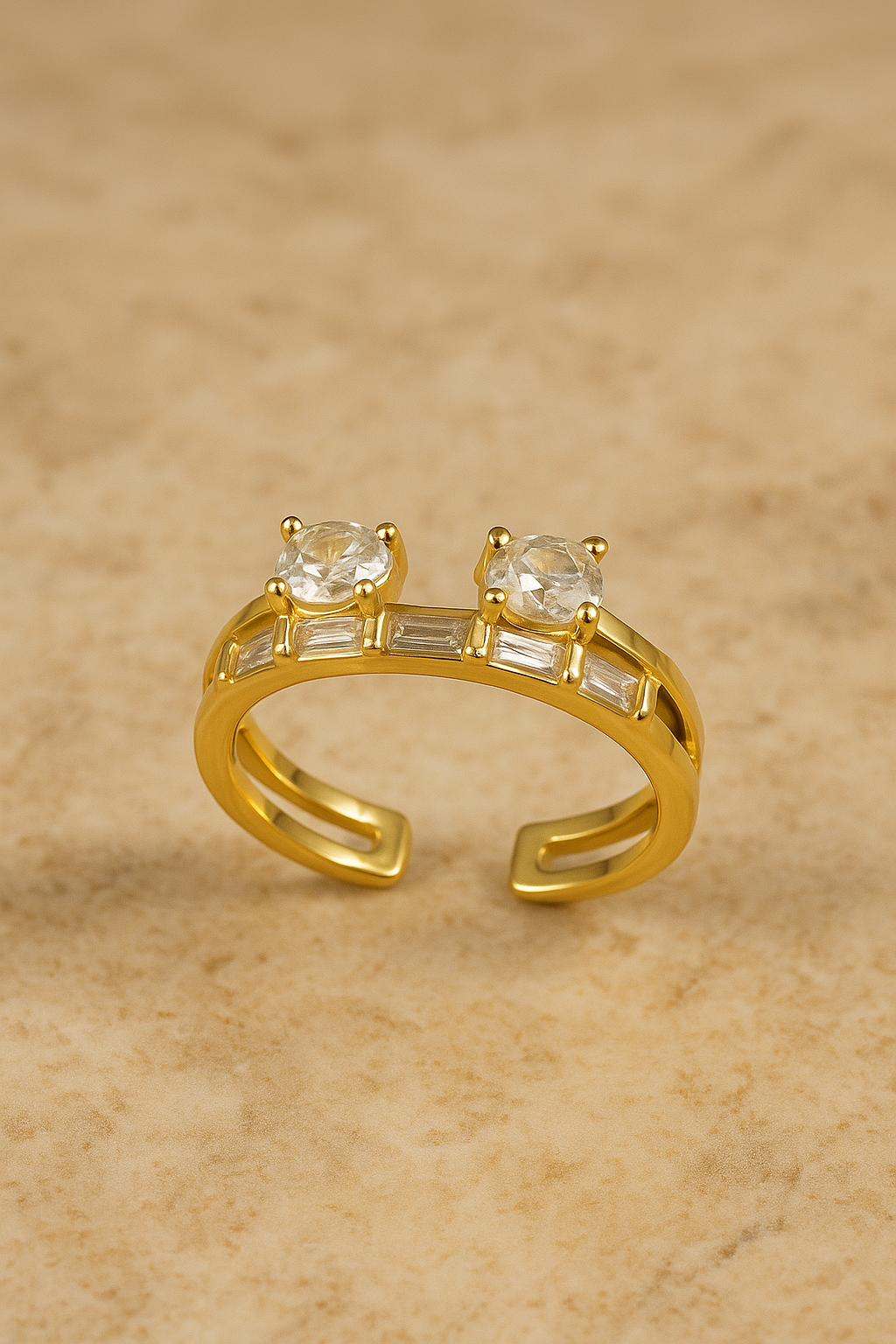 Layered Gem Ring