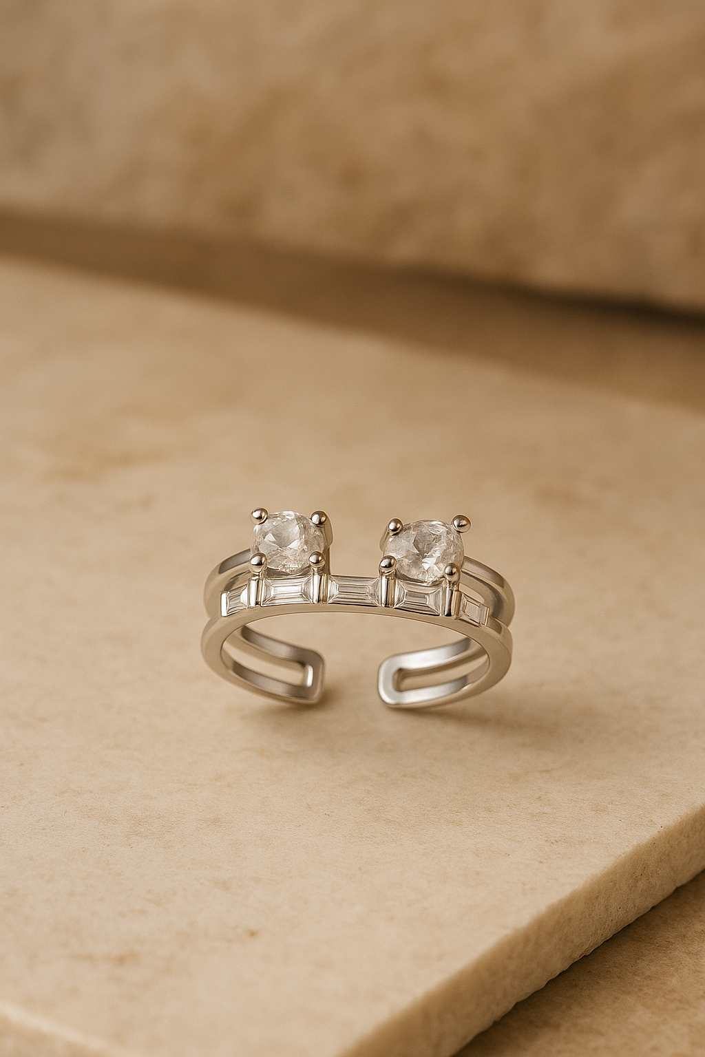 Layered Gem Ring
