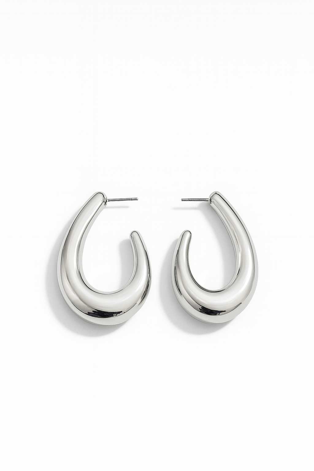 Silver Siren Hoops