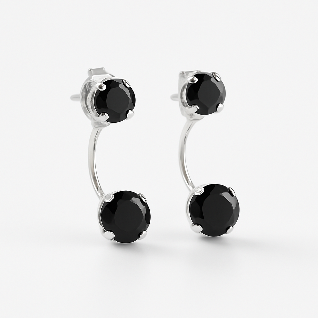 Two-Tier Drop Earrings