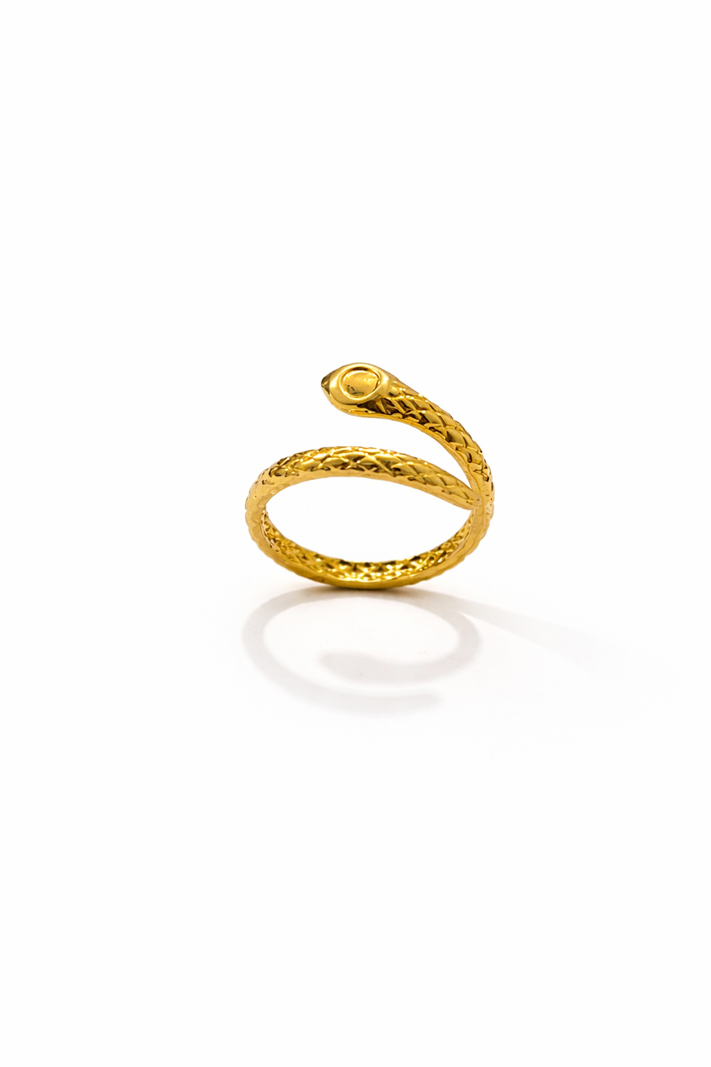 Textured Snake Wrap Ring