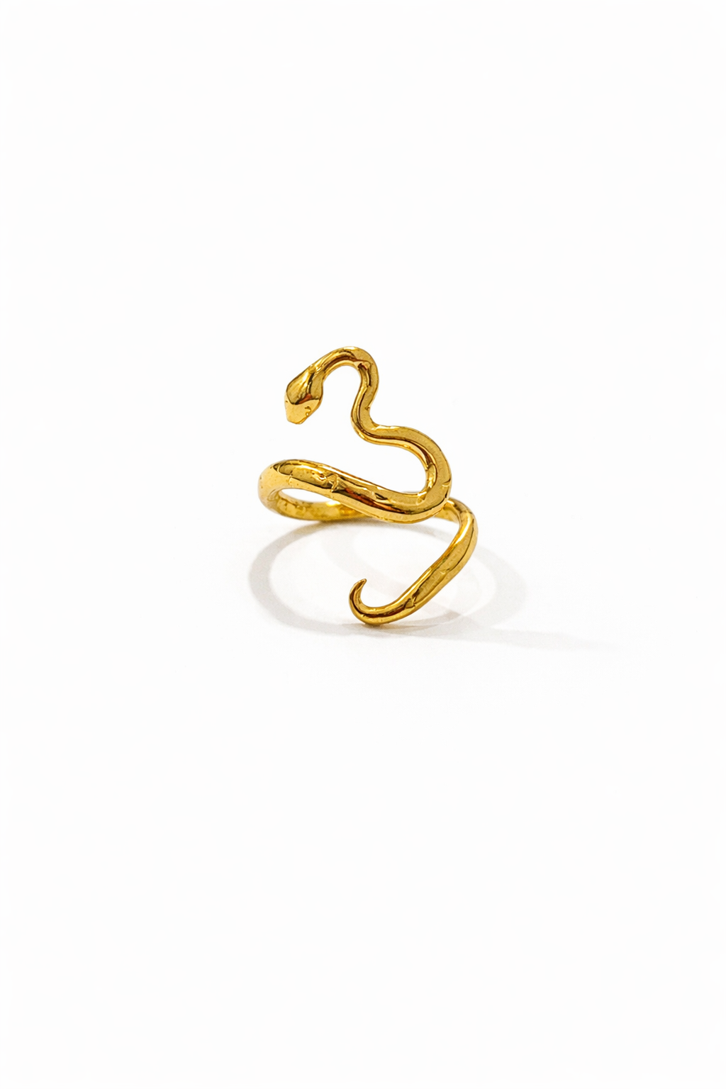 Abstract Snake Wrap Ring