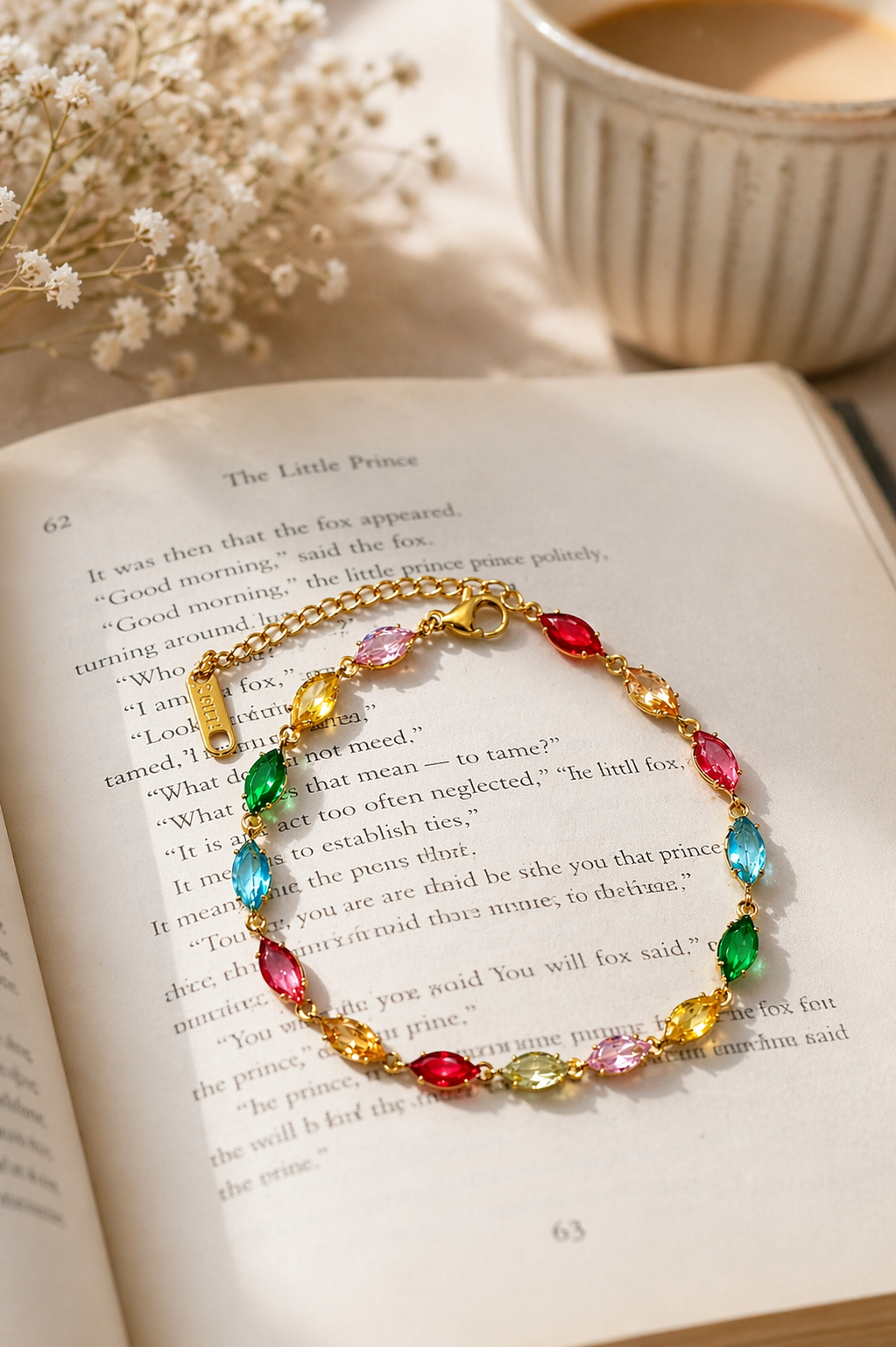 Rainbow Crystal Tennis Bracelet