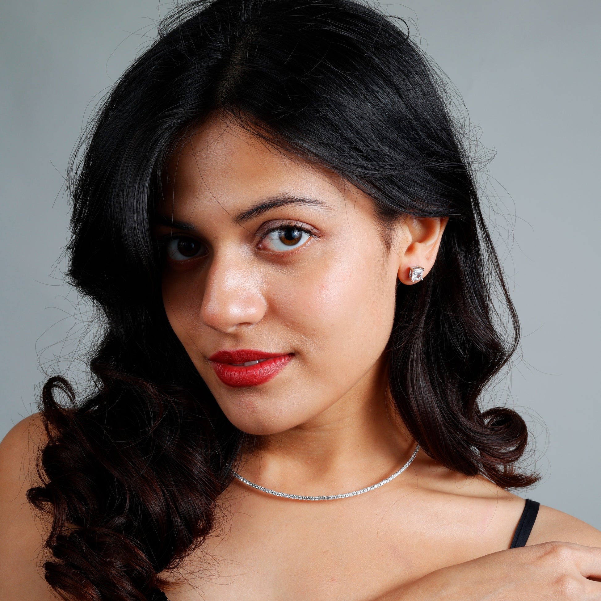 Simple Chic Choker with rhodium plating, anti-tarnish finish, and hypoallergenic design for effortless elegance