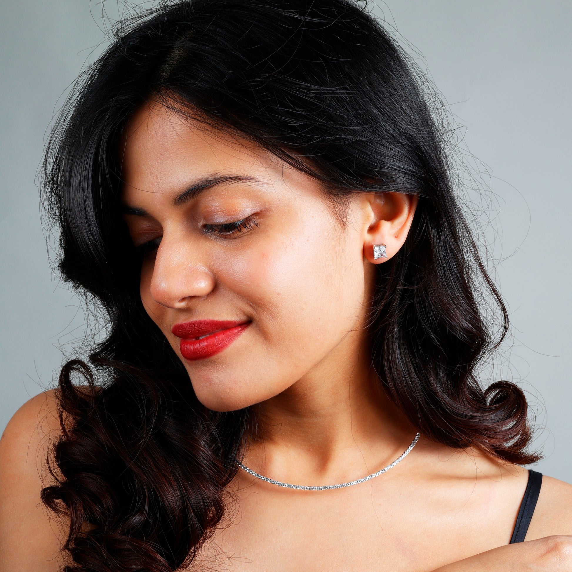 Simple Chic Choker with rhodium plating, anti-tarnish finish, and hypoallergenic design for effortless elegance